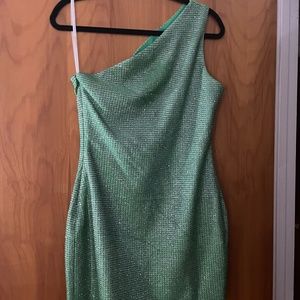 Superdown Green Sparkle Dress